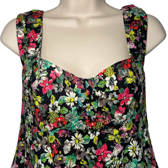 Nanette Lepore sleeveless bright floral “lollipop” dress sz 10 - Picture 6 of 13